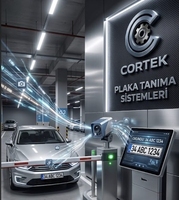 Cortek plaka tanıma sistemi, kamera araç plakasını okuyor